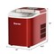 Costway Portable Ice Maker Machine Countertop 26LBS/24H LCD Display w/ Ice Scoop Red\Black\Green\Silver